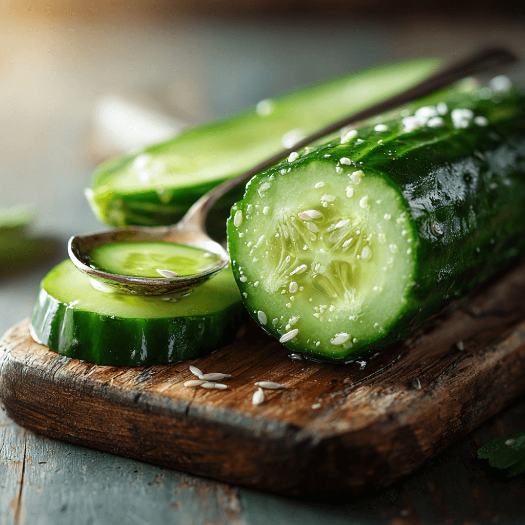 도마-위에-썰어놓은-오이-이미지