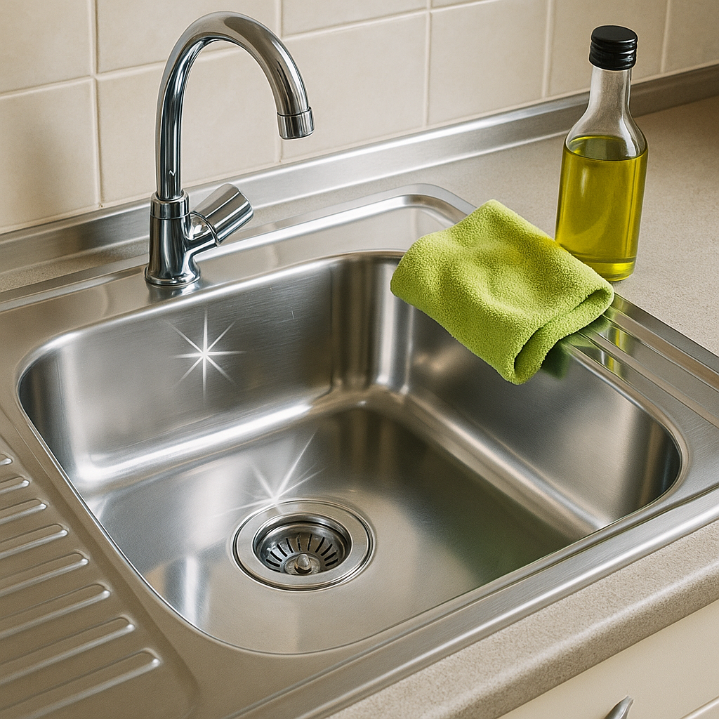 스테인리스 싱크대 반짝 광내기 비법