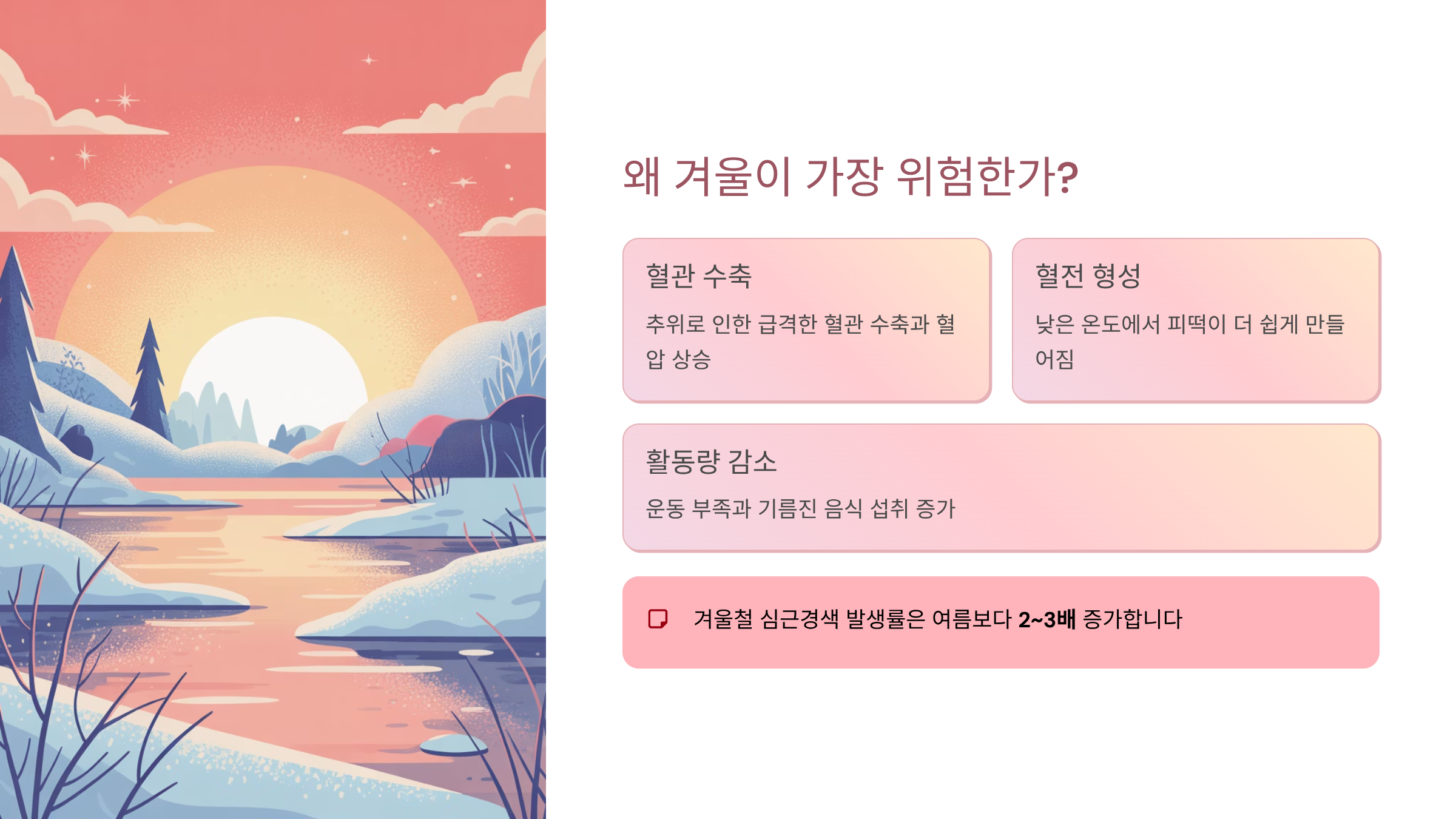 심근경색 초기증상은 이렇게 시작된다