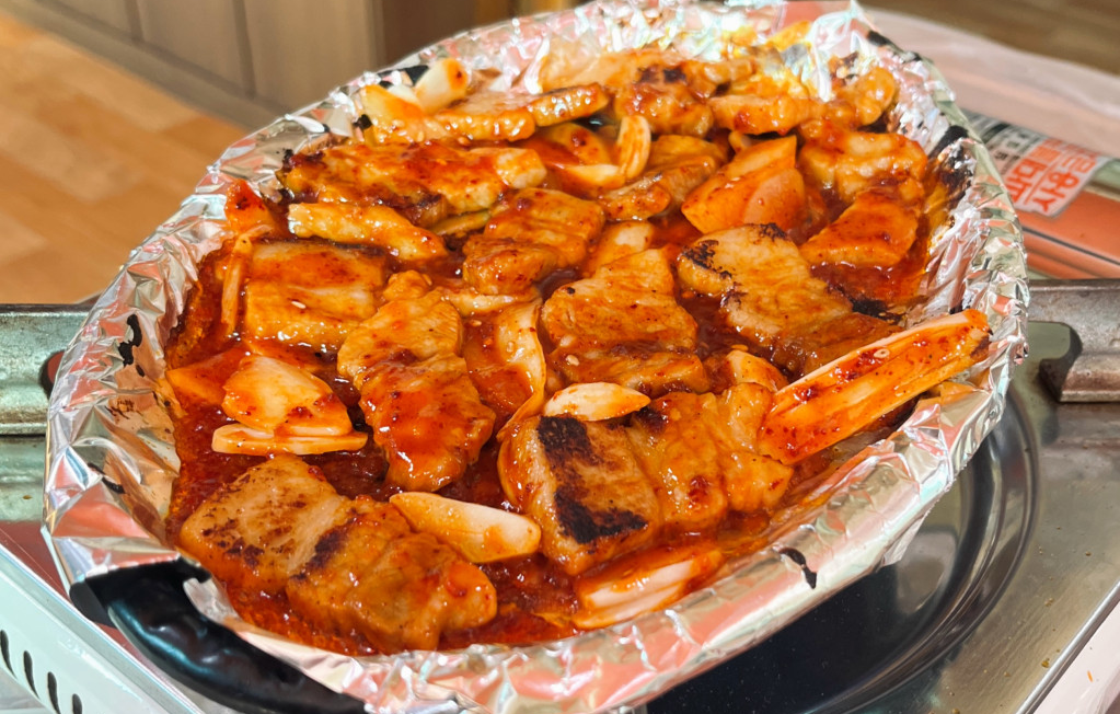 단양 단성면 맛집 영식할머니 마늘더덕제육 밥상
