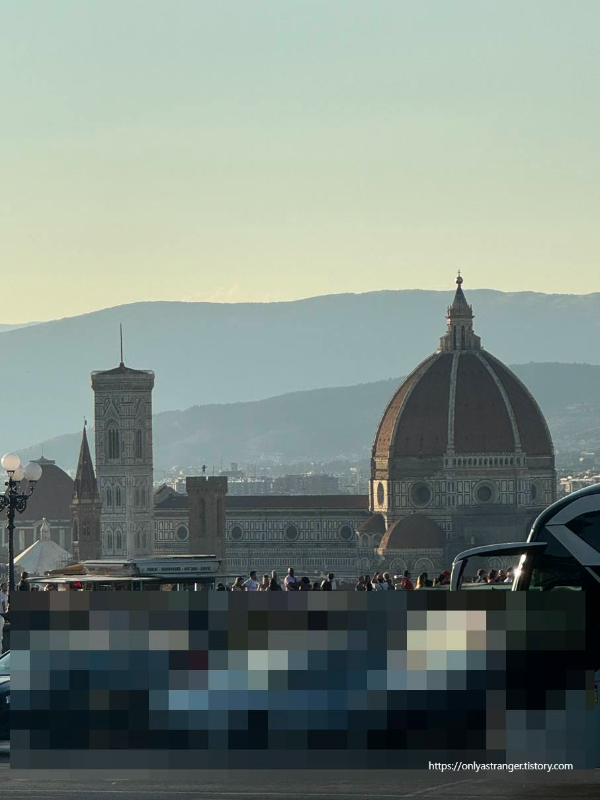 la loggia 식당 테라스에서 본 광경