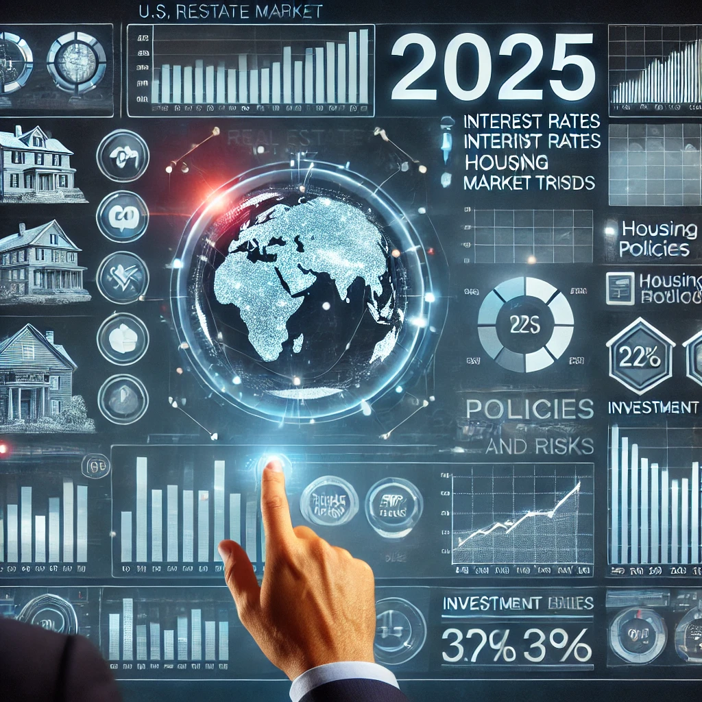 미국 금리 변동 분석: 금리 변동이 주택 가격과 대출에 미치는 영향을 검토하는 모습.