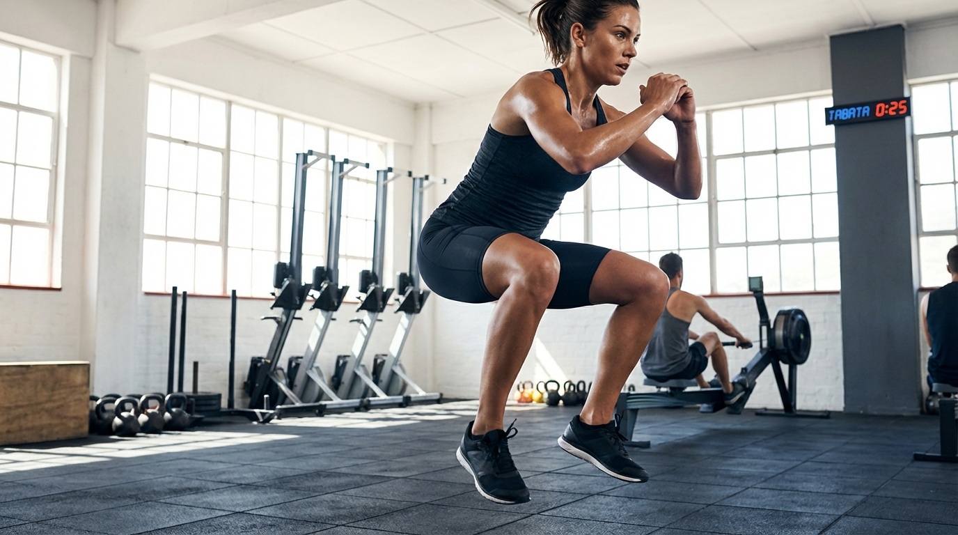 하체 타바타 운동 효과를 설명하는 이미지