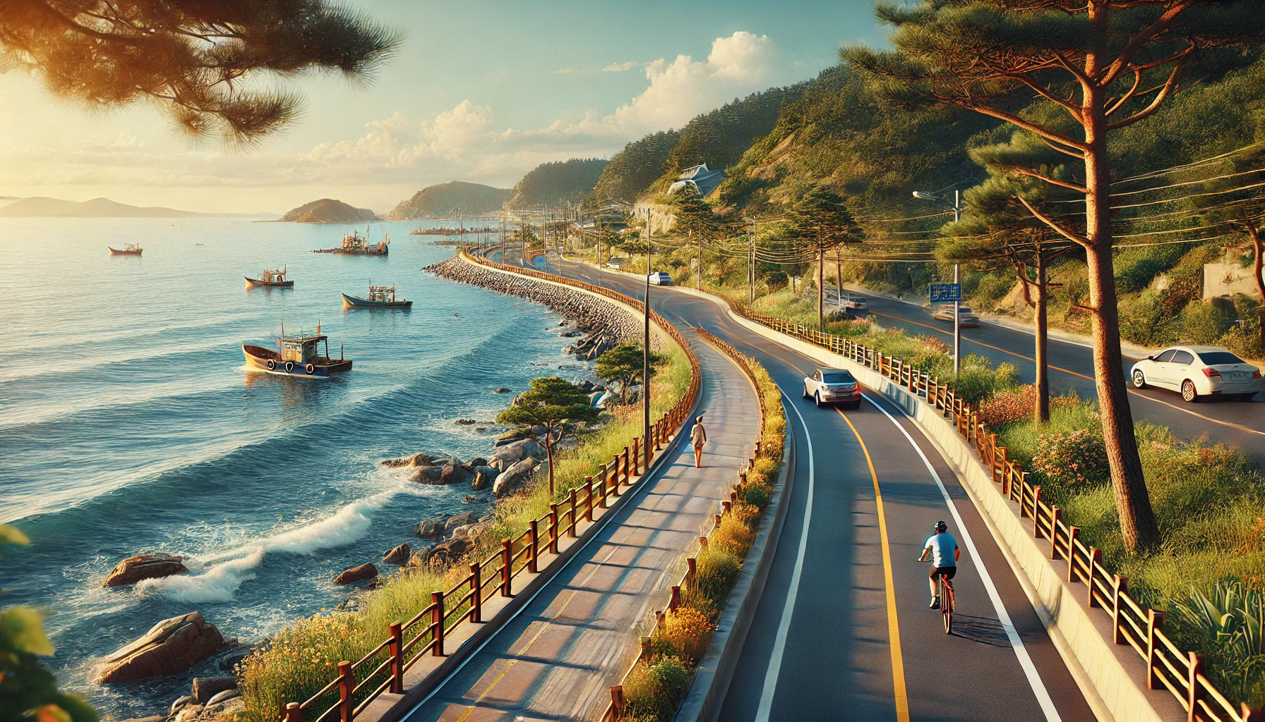 강화도 동부 해안도로 이미지 사진