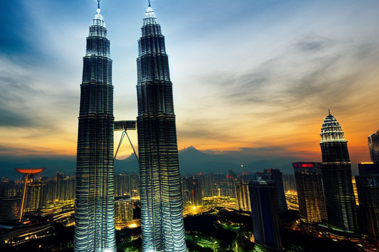 쿠알라룸푸르-랜드마크-장엄함-우뚝솟은-타워