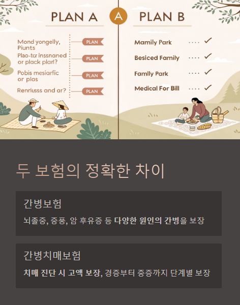 두 보험의 정확한 차이