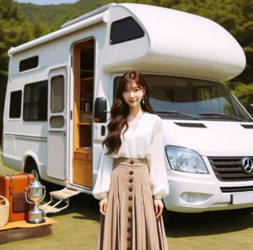 캠핑카 생활하는 30대 여성 브이로그