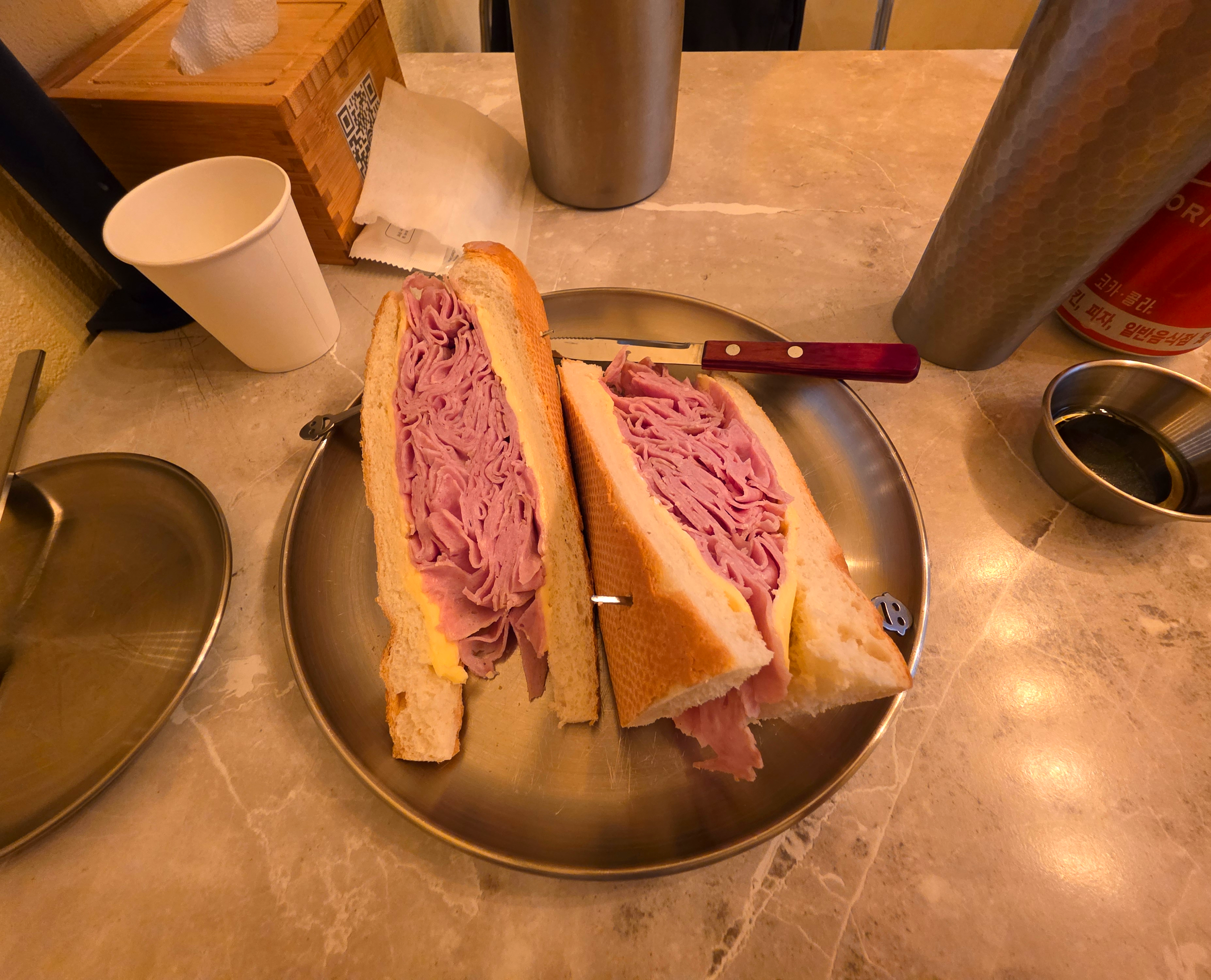 수유역민지네잠봉뵈르샌드위치