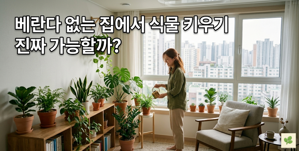 베란다 없는 집에서 식물 키우기, 진짜 가능할까