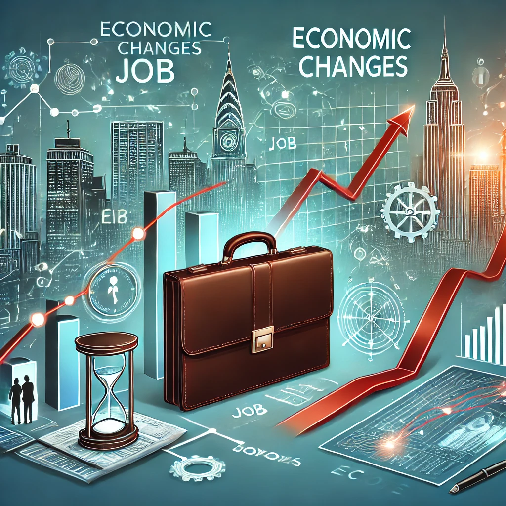 경제 변화와 직장인 직업 전략 이미지