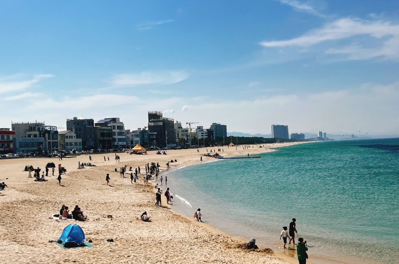 안목해변