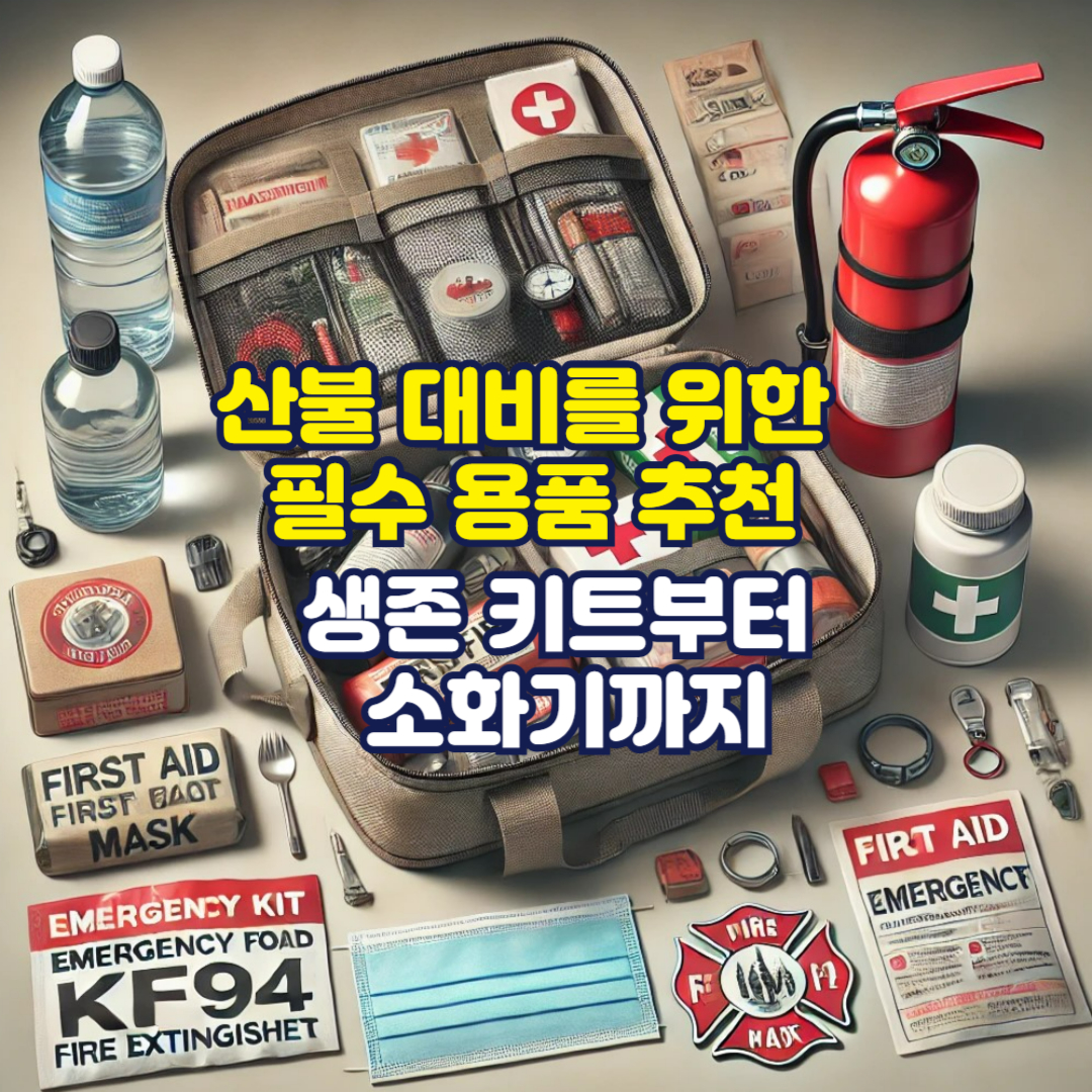 산불 대비를 위한 필수 용품 추천 – 생존 키트부터 소화기까지