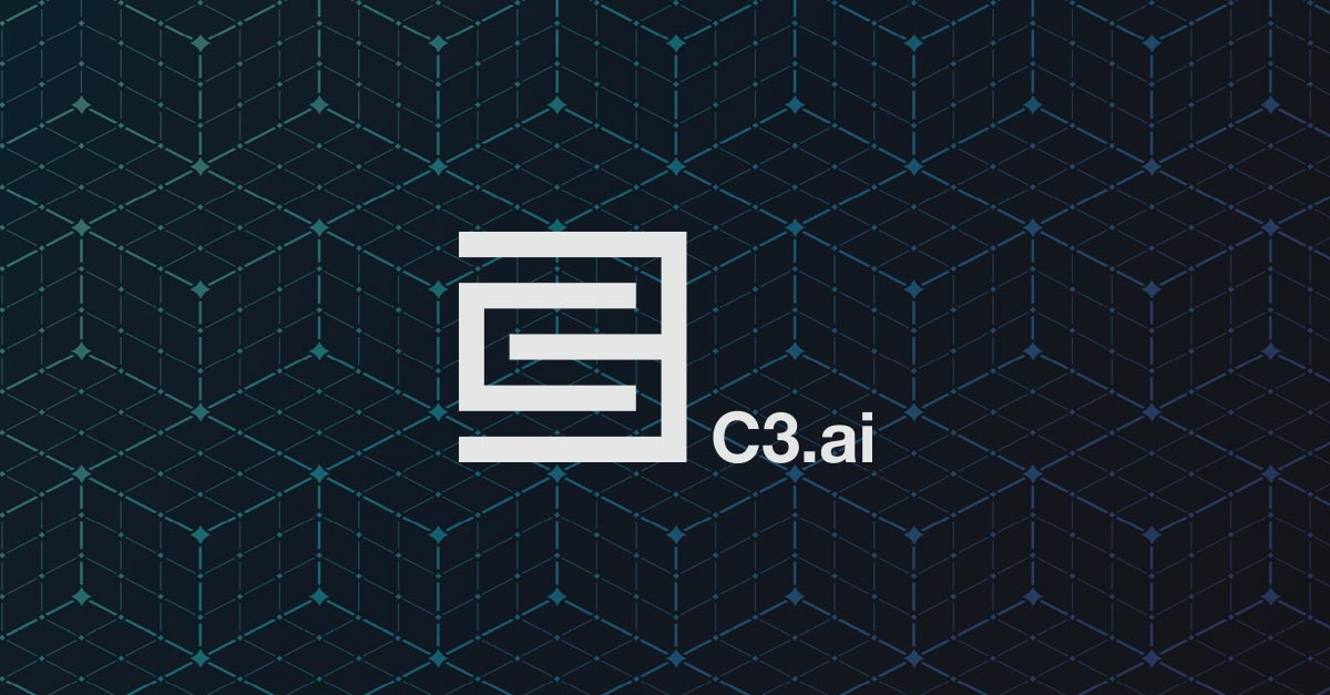 Abstract AI network graphic with overlaid enterprise AI logo on dark tech background