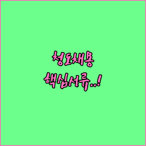 청도군 시니어클럽 사회복지사 지원 자..