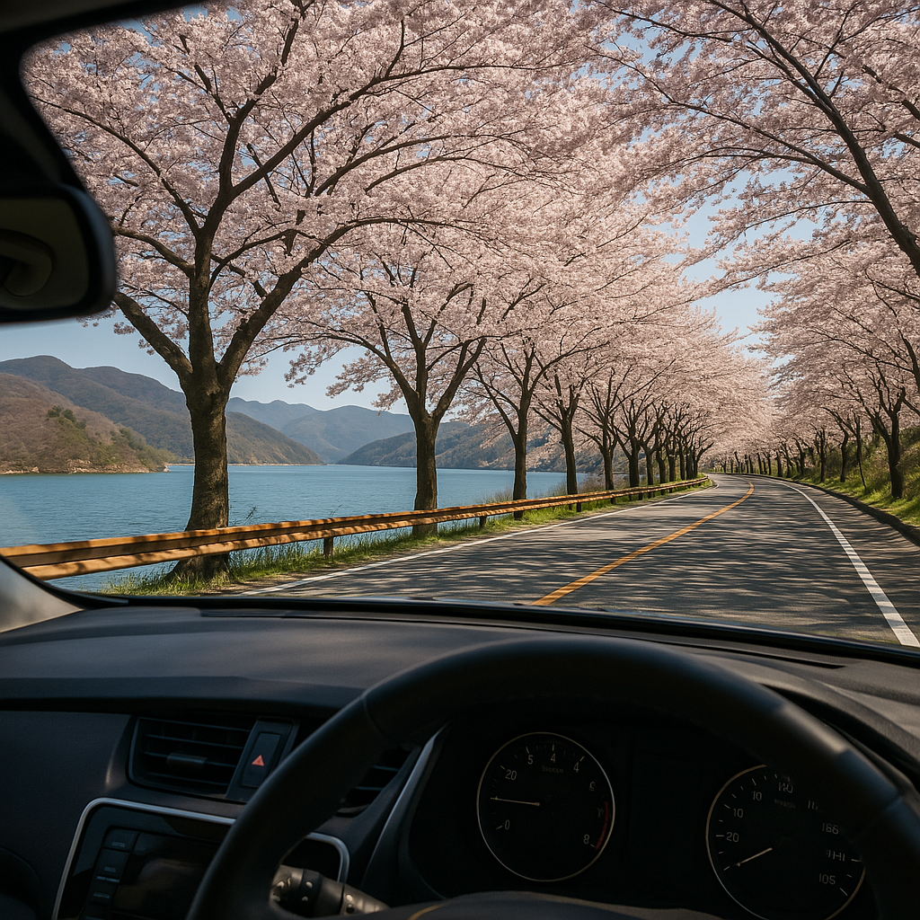 대청호 벚꽃 드라이브