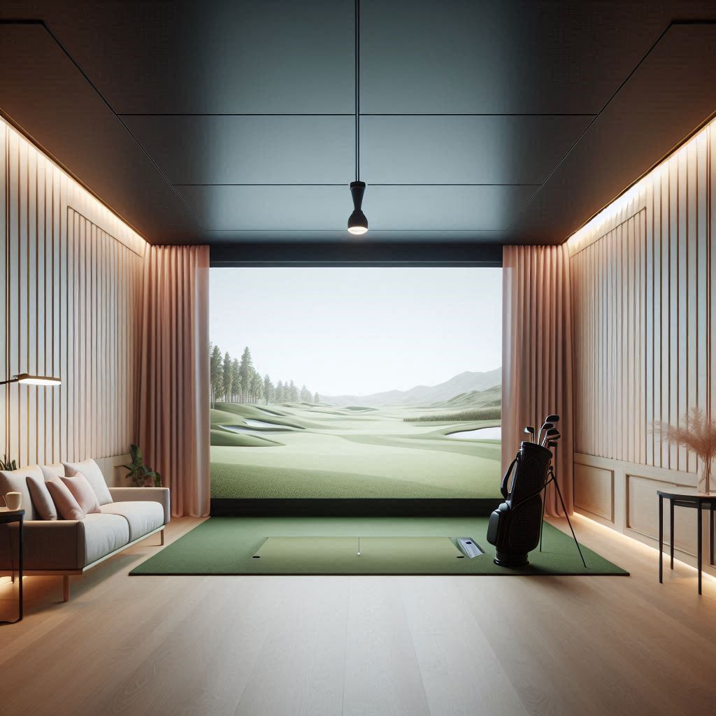 스크린골프장 배경