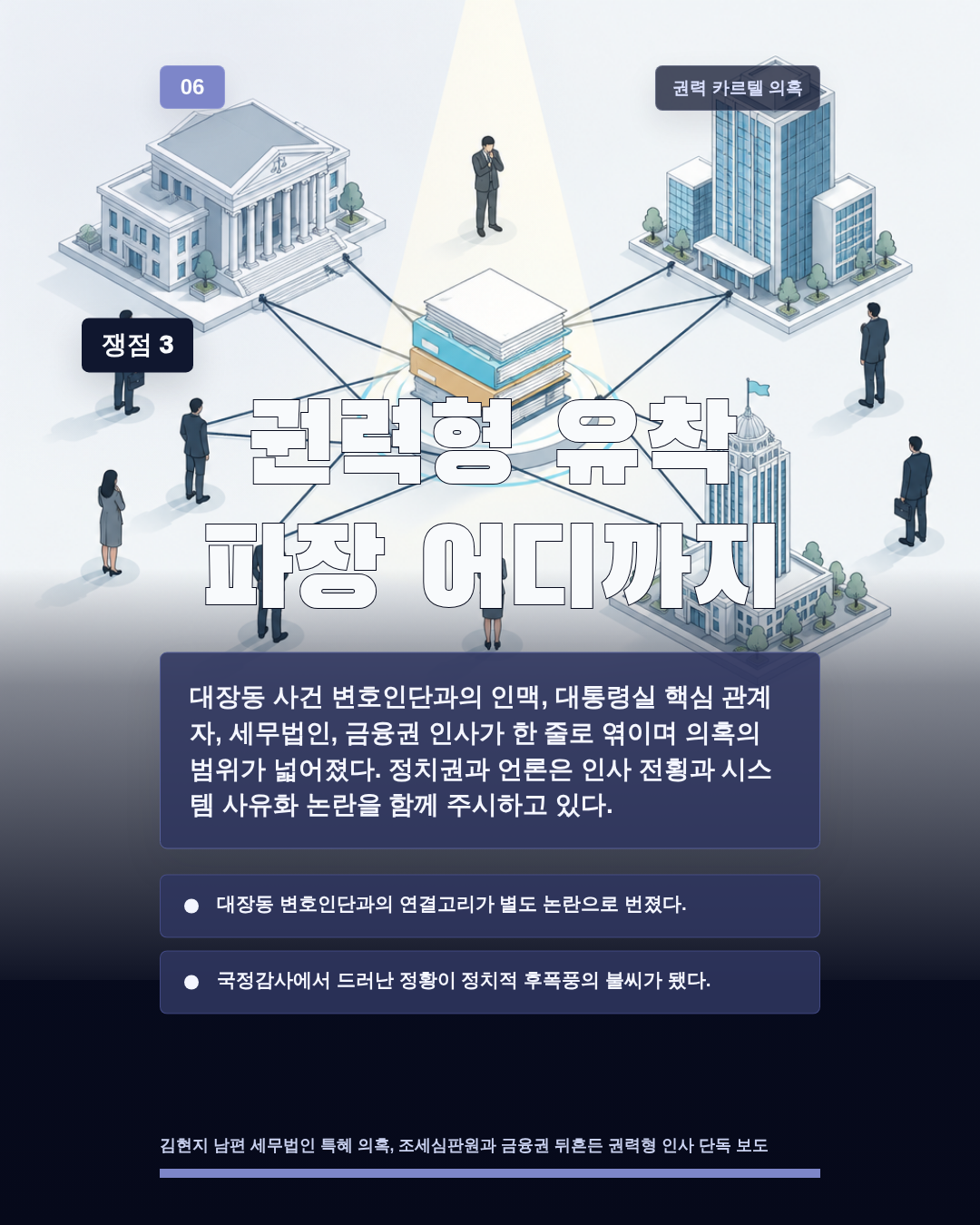 권력형 유착 파장 어디까지
