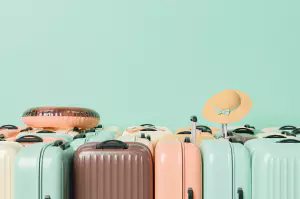 여행 준비 캐리어