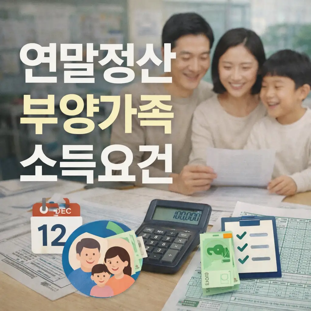 &zwj;&zwj; 연말정산에서 말하는 부양가족이란?