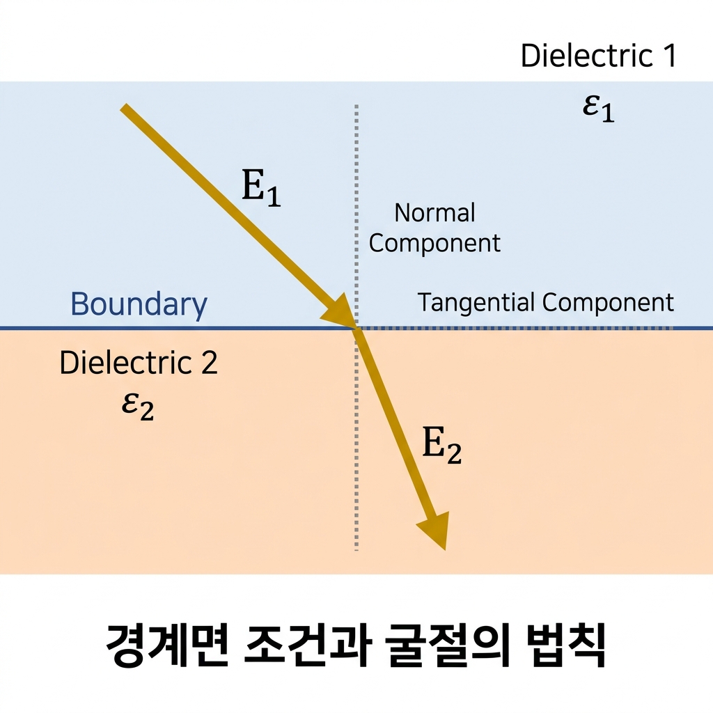 [전자기학] 제4장 유전체 (분극의 세기와 경계 조건)