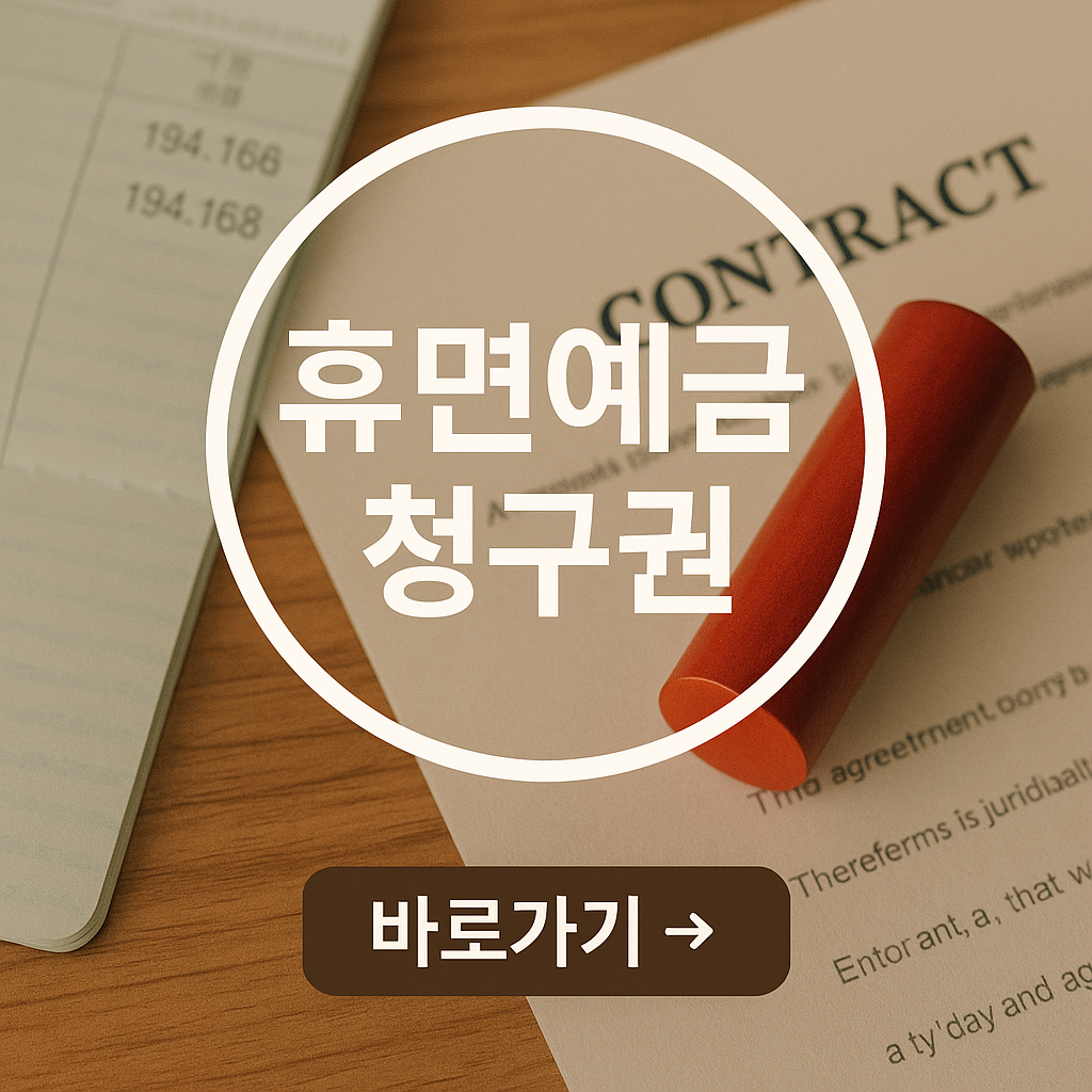 휴면예금 기부와 청구권