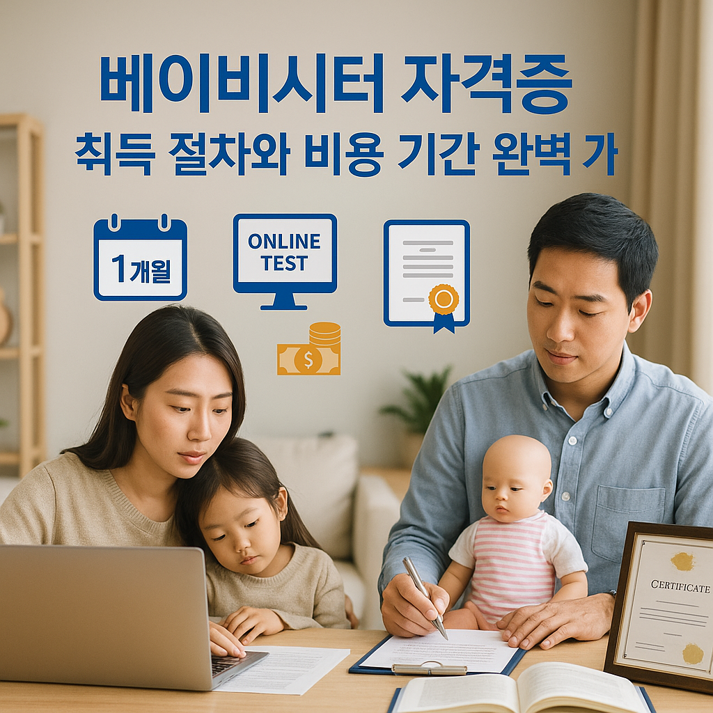 베이비시터 자격증 취득 절차와 비용 기간 완벽 가이드