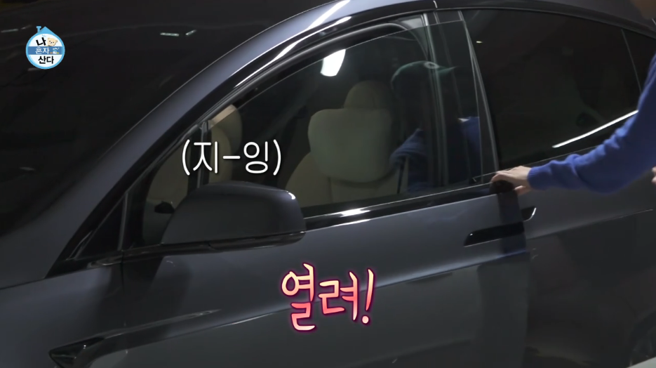 나혼자산다-하석진-차-테슬라모델X플래드