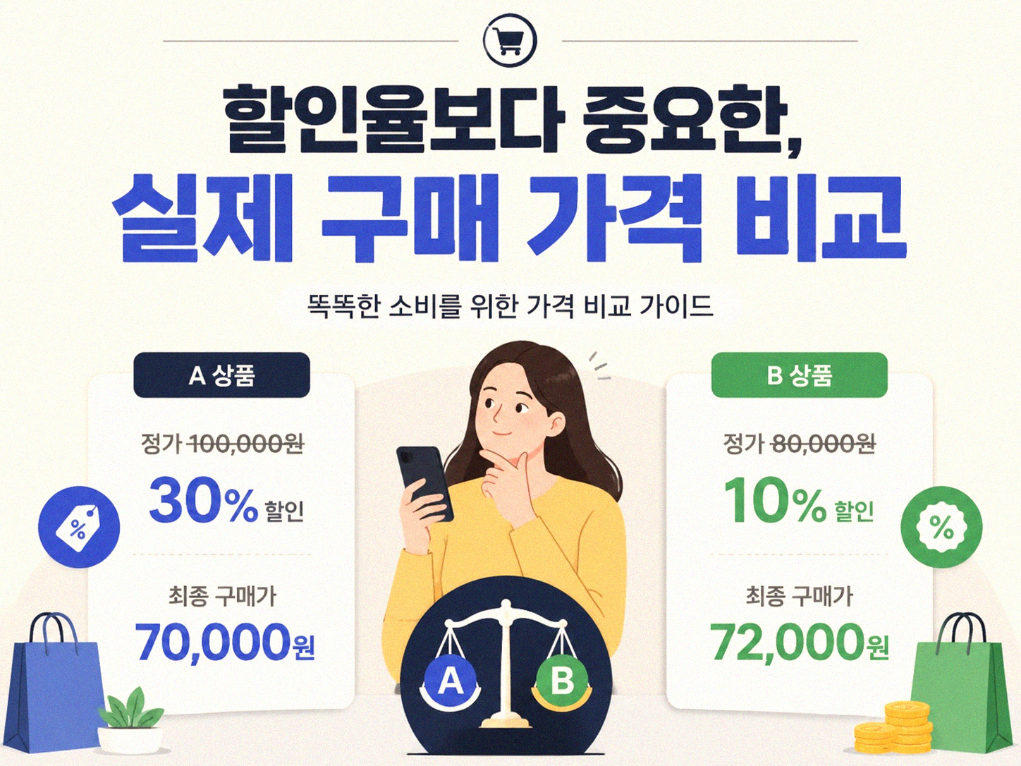 세일 광고에서 진짜 할인을 구별하는 방법