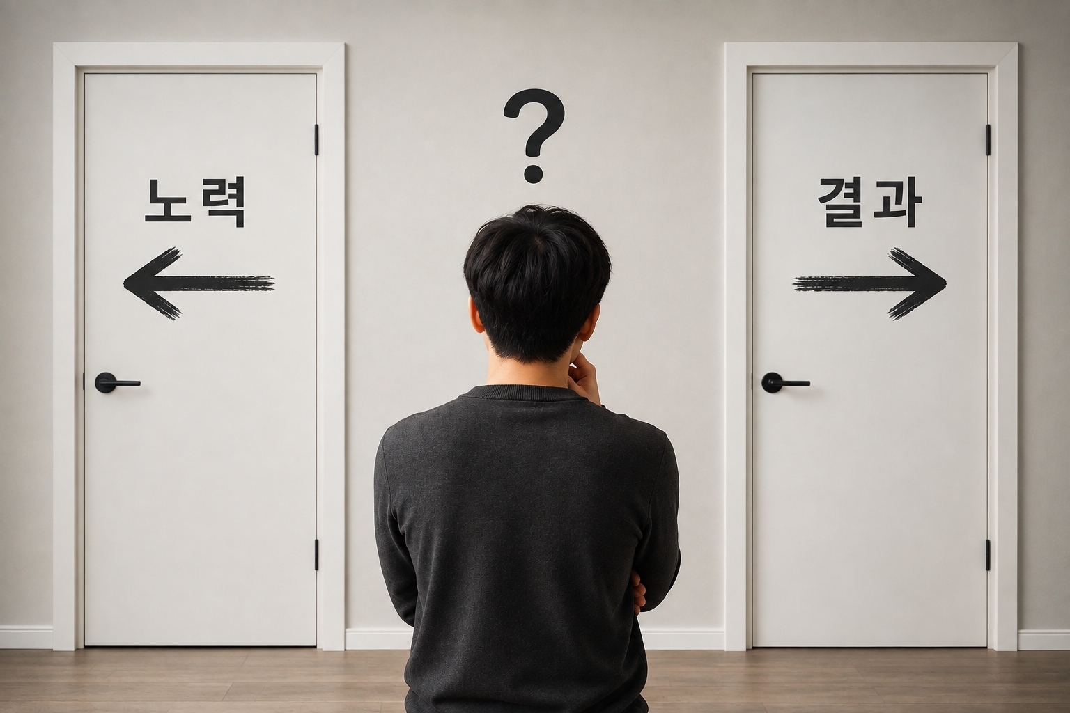 행동과 결과가 충돌하면 결과를 긍정적으로 바라보는 노력의 정당화