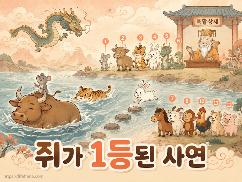 쥐가 왜 1등이에요? 옥황상제 경주 설화