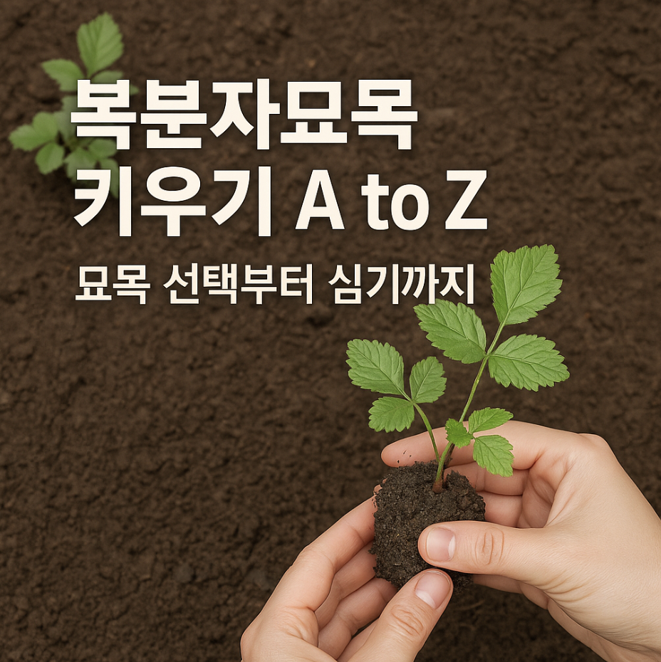 복분자묘목 키우기 A to Z, 묘목 선택부터 심기까지