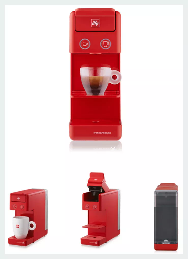 일리 Y33 커피머신 레드
