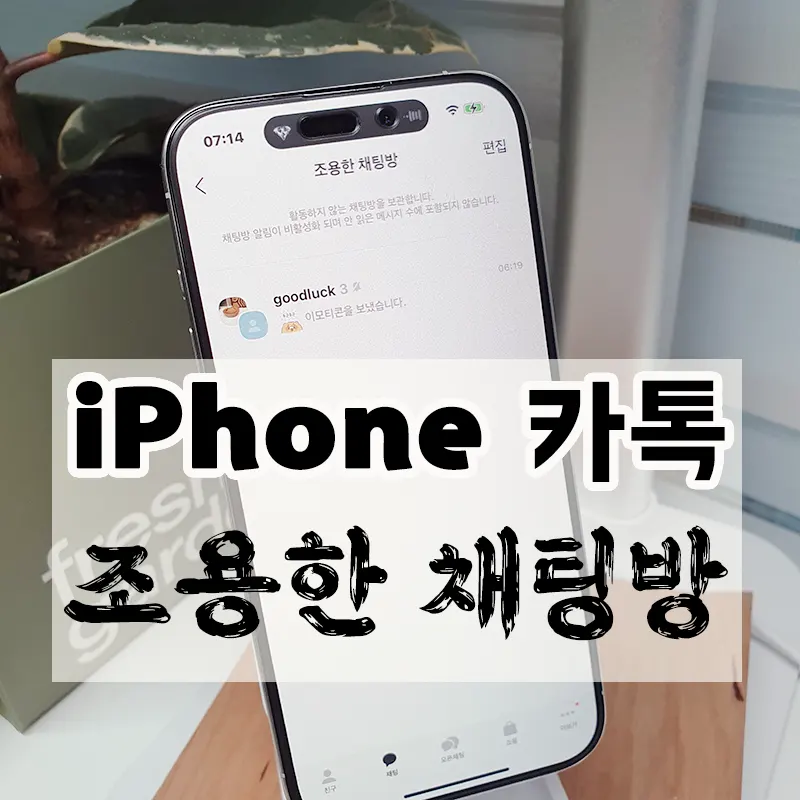 아이폰-조용한-카톡방-사용-관리