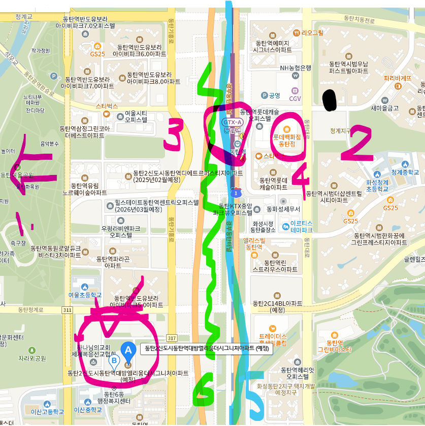 동탄역대방엘리움더시그니처 위치