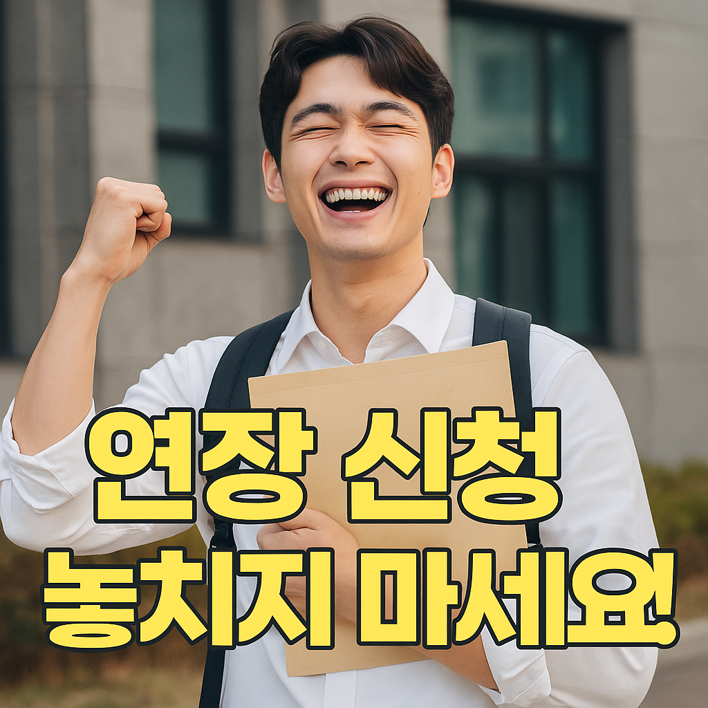 연장 신청 놓치지 마세요!