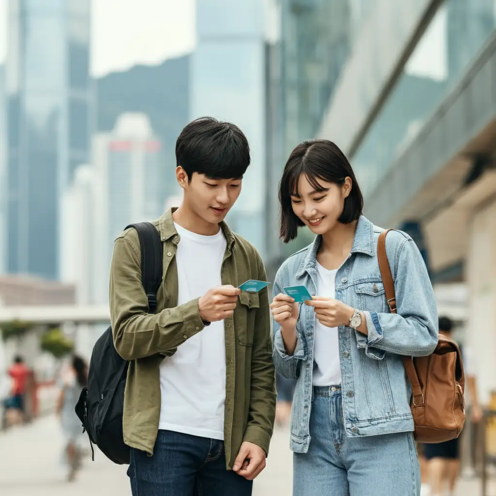 홍콩 옥토퍼스 카드 지하철역 충전 기기 사용 방법 잔액