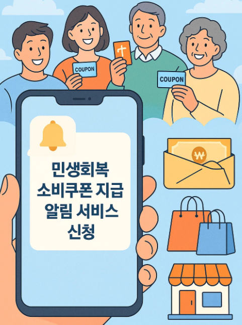 민생회복 소비쿠폰 알림 서비스 시작