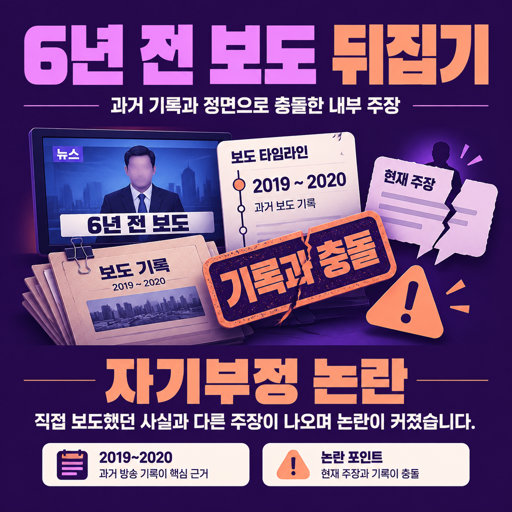 6년 전 보도 뒤집기