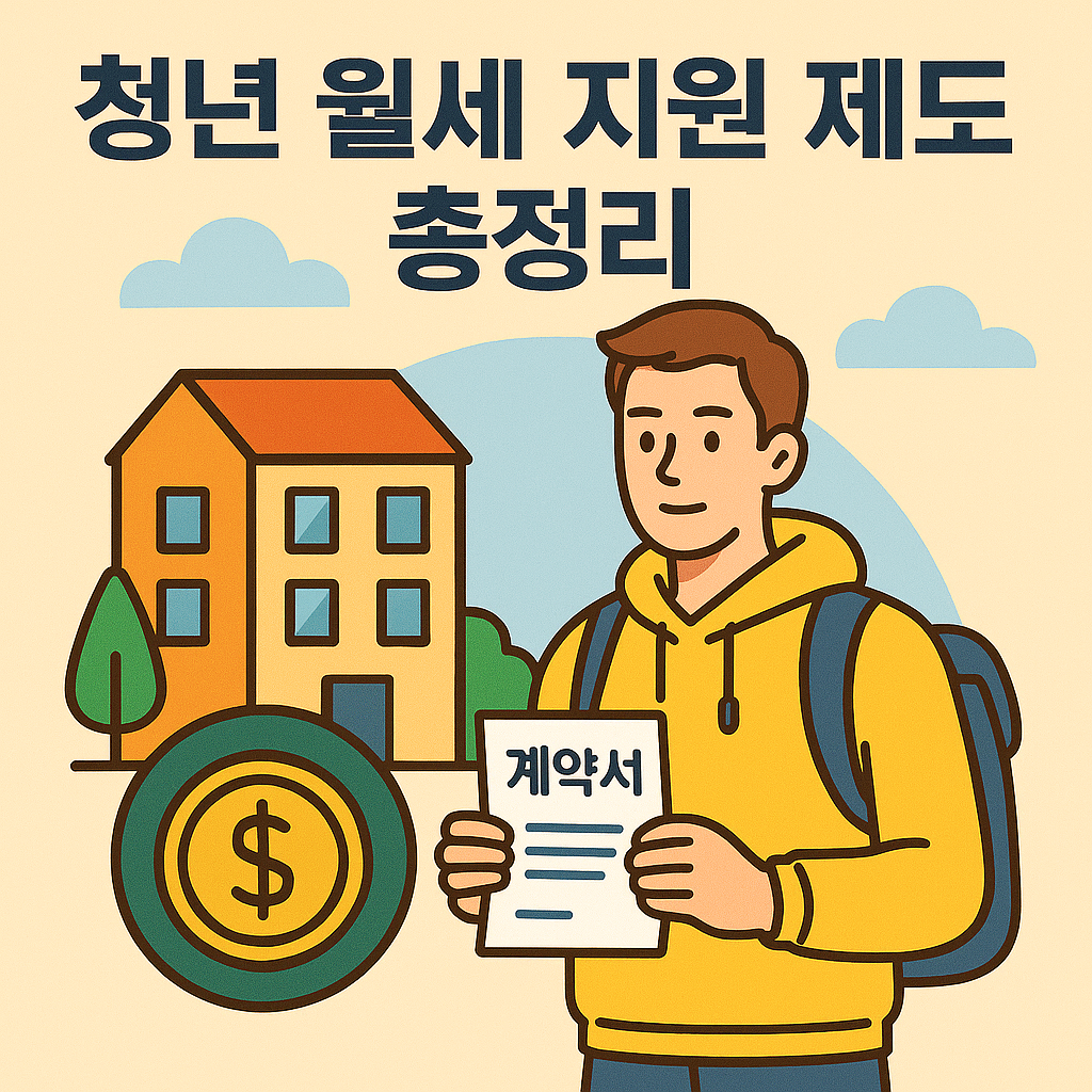 청년 월세 지원 제도 총정리 포스터 이미지