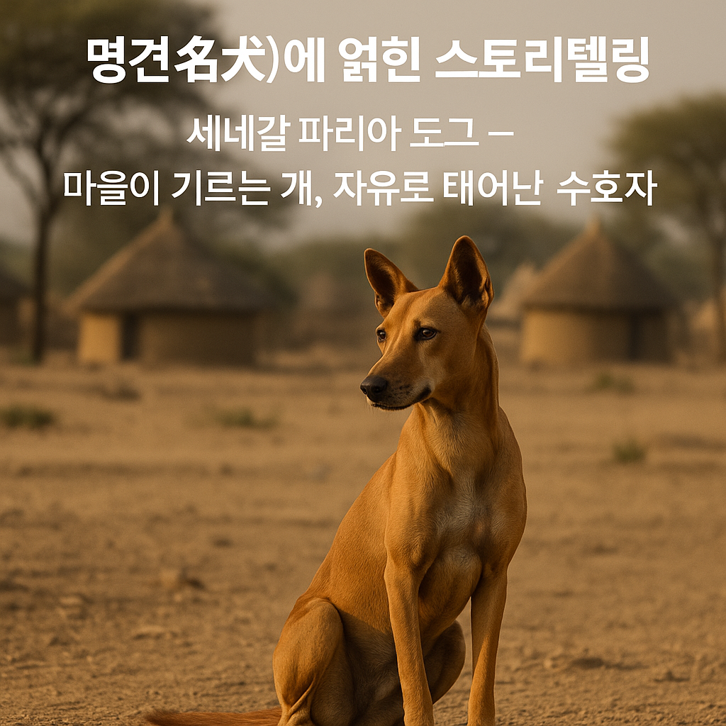 세네갈 파리아 도그 이미지 &ndash; &ldquo;마을이 기르는 개, 자유로 태어난 수호자&rdquo;