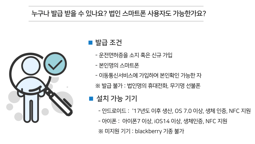 모바일운전면허증발급