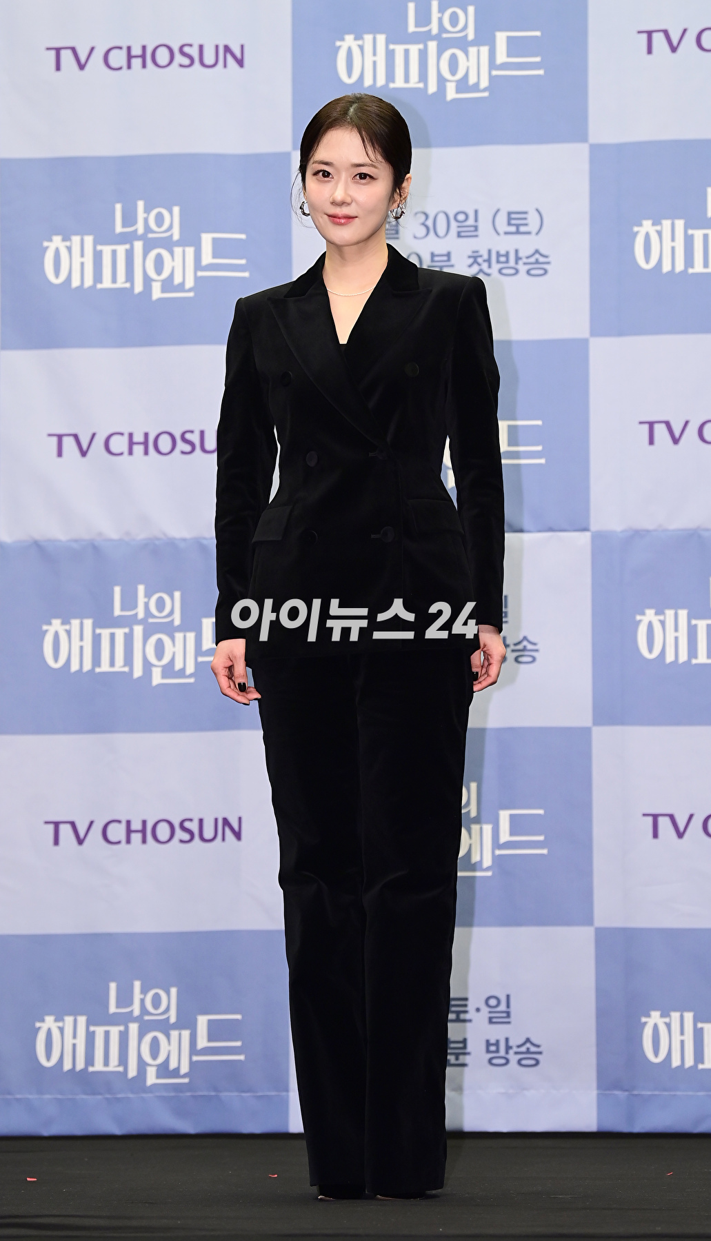 배우 장나라가 21일 오전 서울 상암동 스탠포드 호텔에서 진행된 TV CHOSUN 주말미니시리즈 '나의 해피엔드' 제작발표회에 참석하고 있다. [사진=정소희 기자]