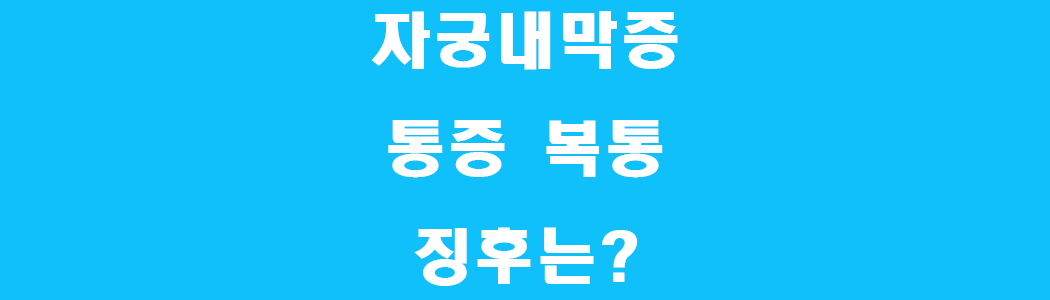 자궁내막증 징후 썸네일