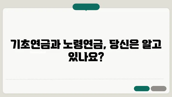 노령연금의 지급 방식