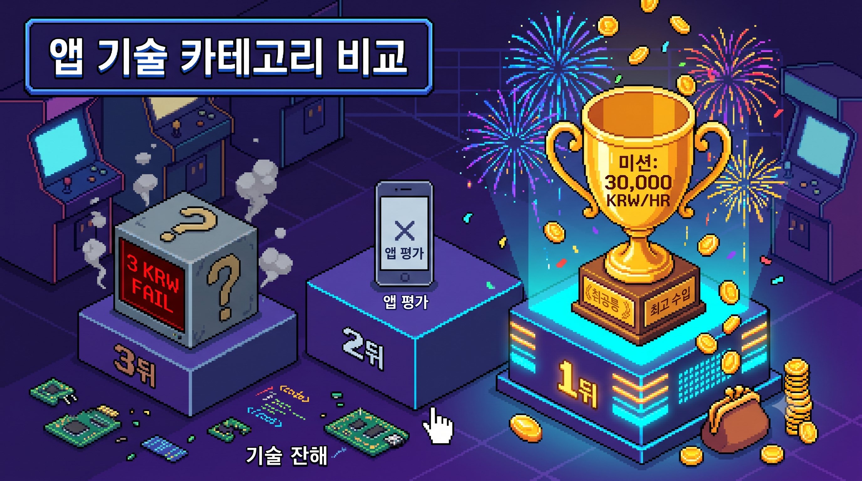방치형 vs 퀴즈형 vs 미션형 직장인 시급 1위 앱테크