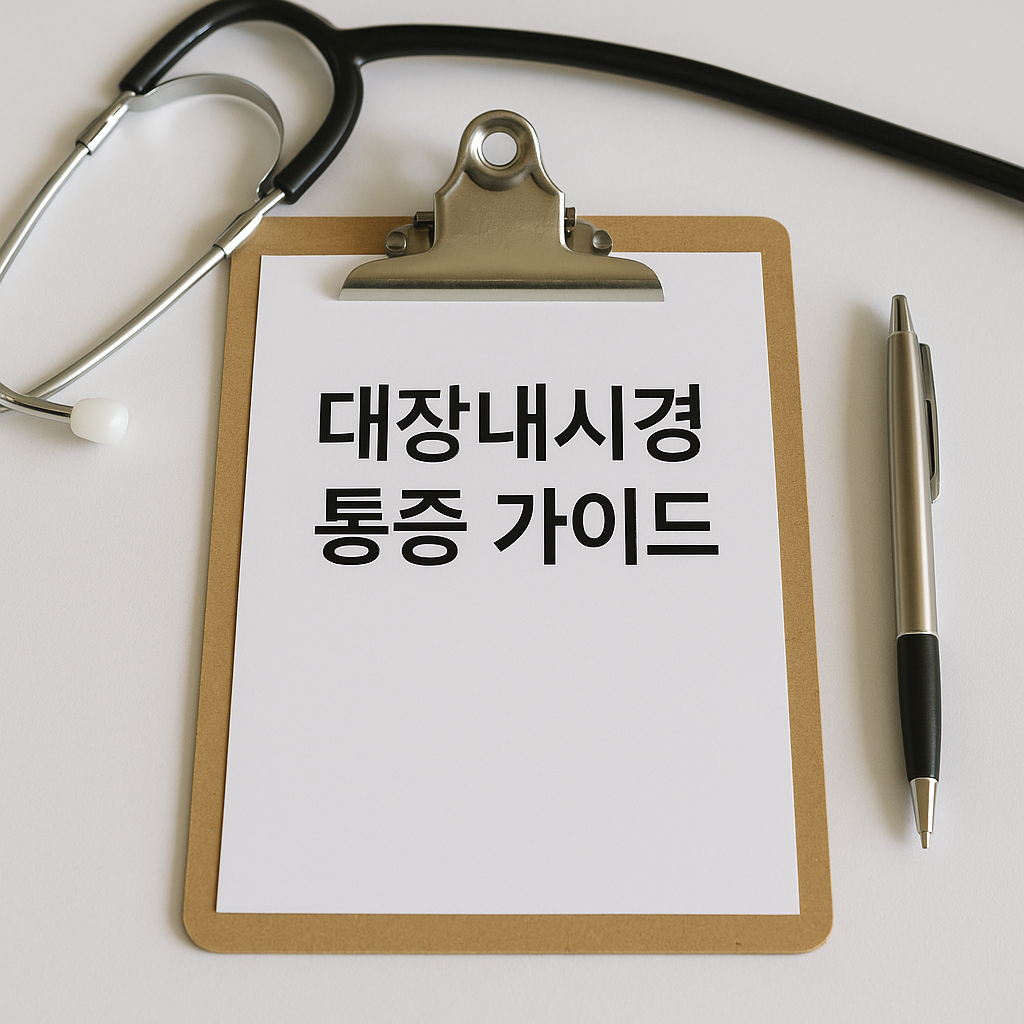 대장내시경 통증 가이드, 실사형 이미지