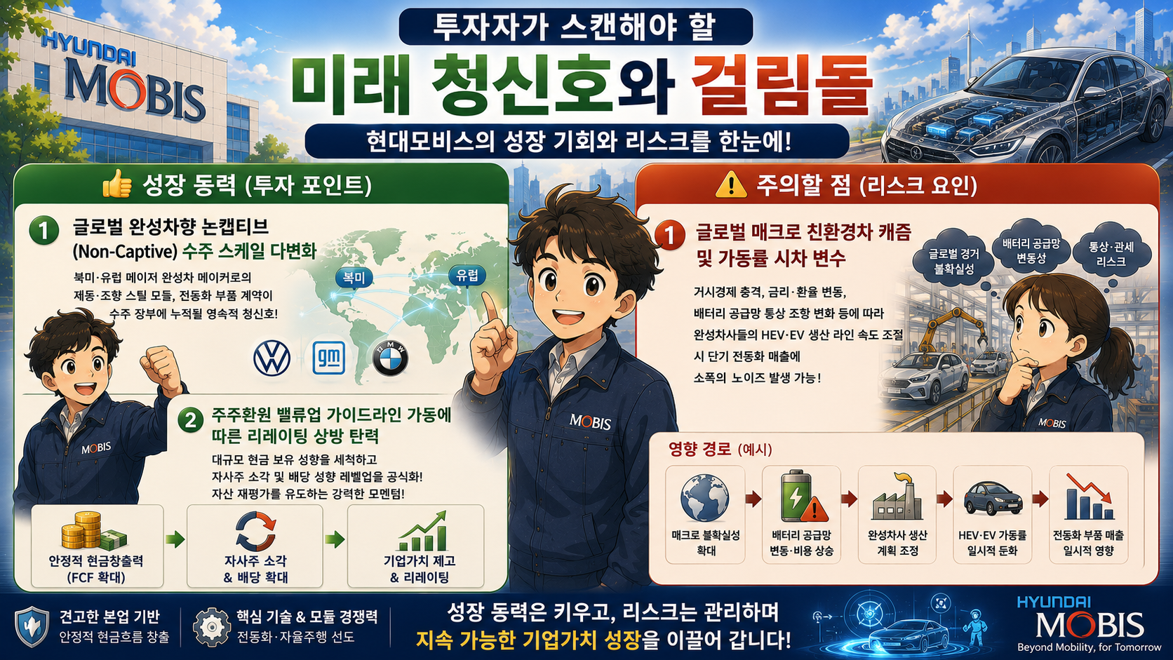 미래 청신호와 걸림돌 현대모비스