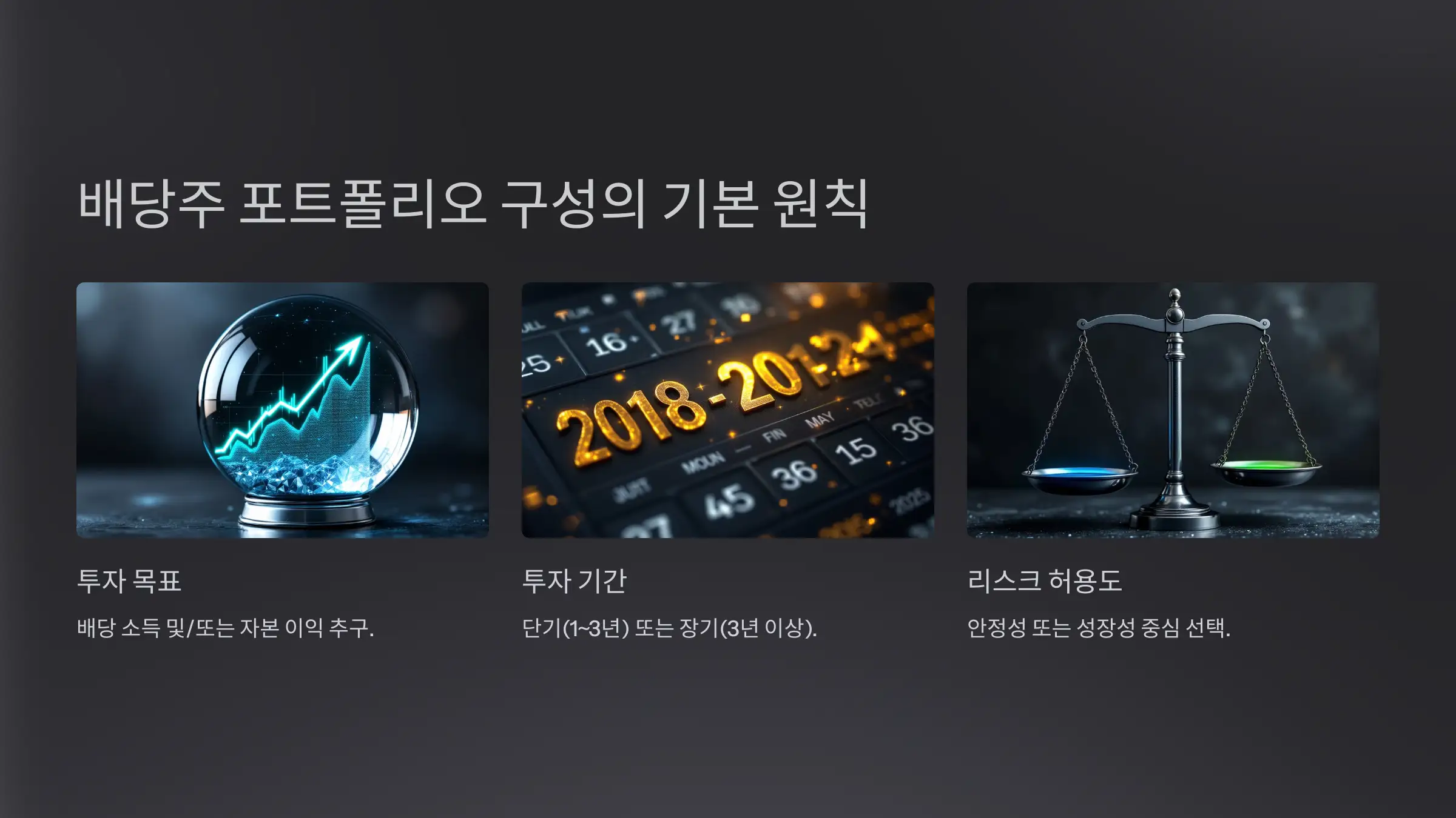 코스피 배당주 포트폴리오 구성 방법