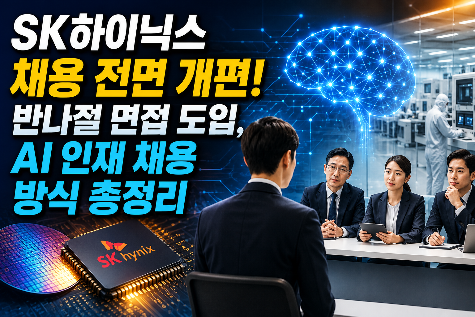 SK하이닉스 채용 전면 개편! 반나절 면접 도입, AI 인재 채용 방식 총정리 관련 사진