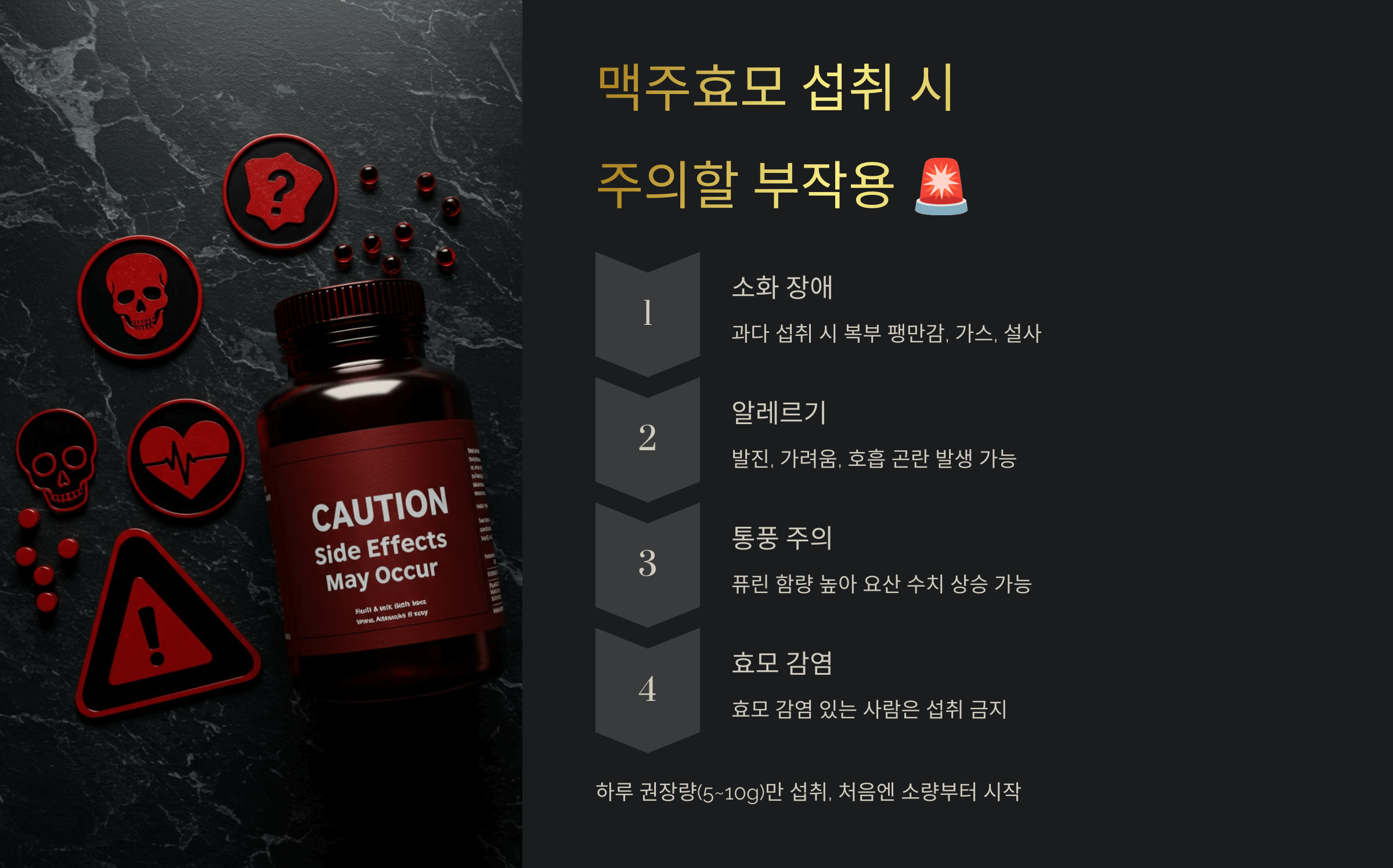 맥주효모 사진입니다.